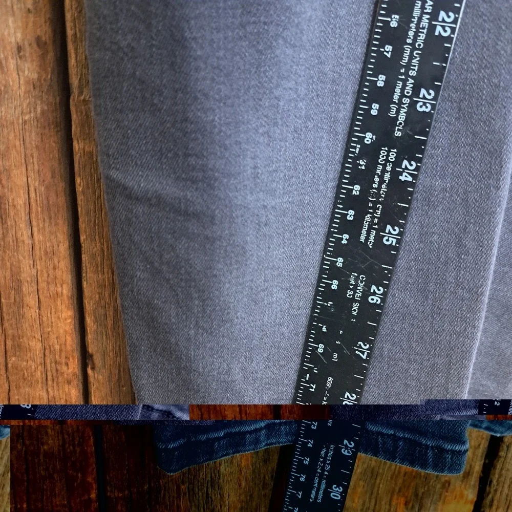 Indie Sleaze Grunge Normcore Anthropologie Pilcro Womens 33 Jeans High Rise Gray